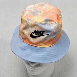 Kids Nike Tie Dye Bucket Hat Small / Medium Youth Orange Blue Yellow Vibrant